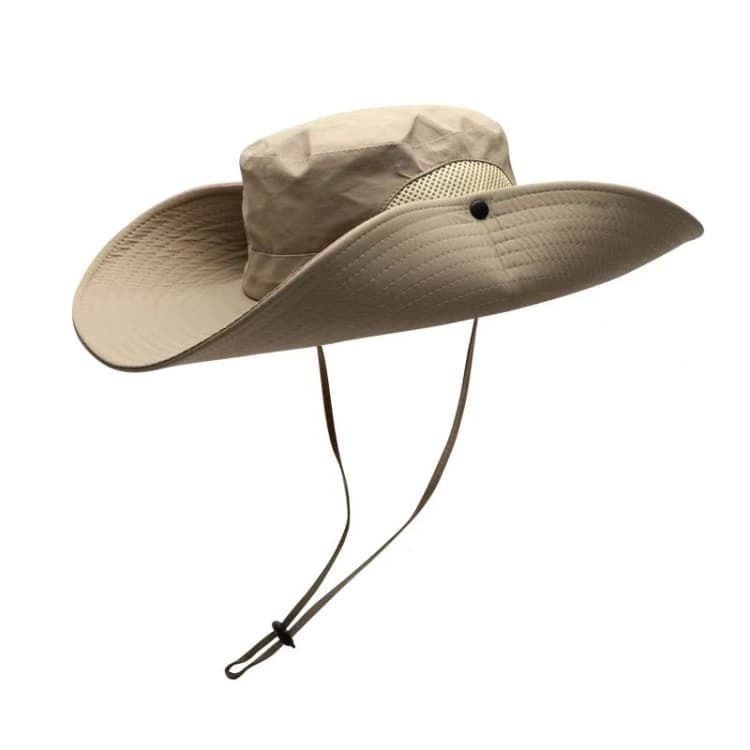 Super Wide Brim Bucket Hat Cowboy Cap Fishing Hat For Men & Women(Khaki)