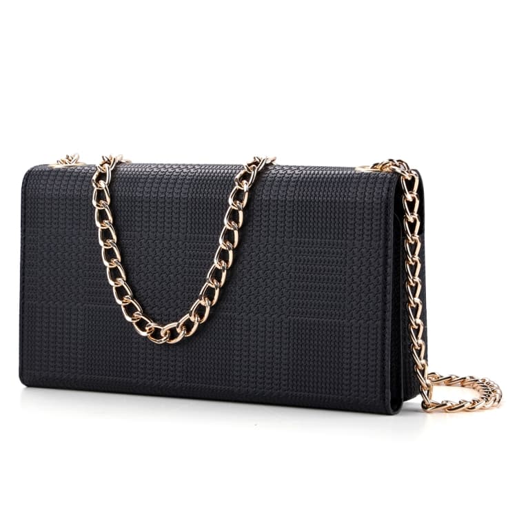 ViLi GHC Series Crossbody Bag RFID Leather Phone Case, 20 x 10 x 3.5cm(Black)