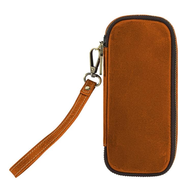 Vintage Genuine Leather Pipe and Smoking Accessories Portable Storage Bag(Brown)