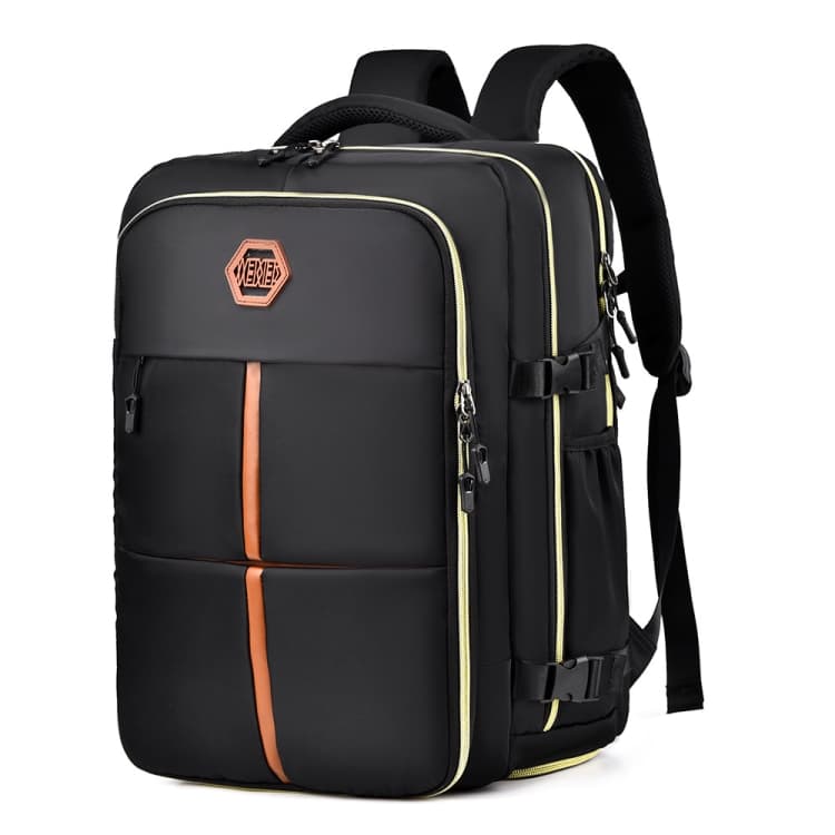 WEIXIER B717 Large Capacity Travel Shoulder Bag Simple Students Universal Schoolbag(Black)