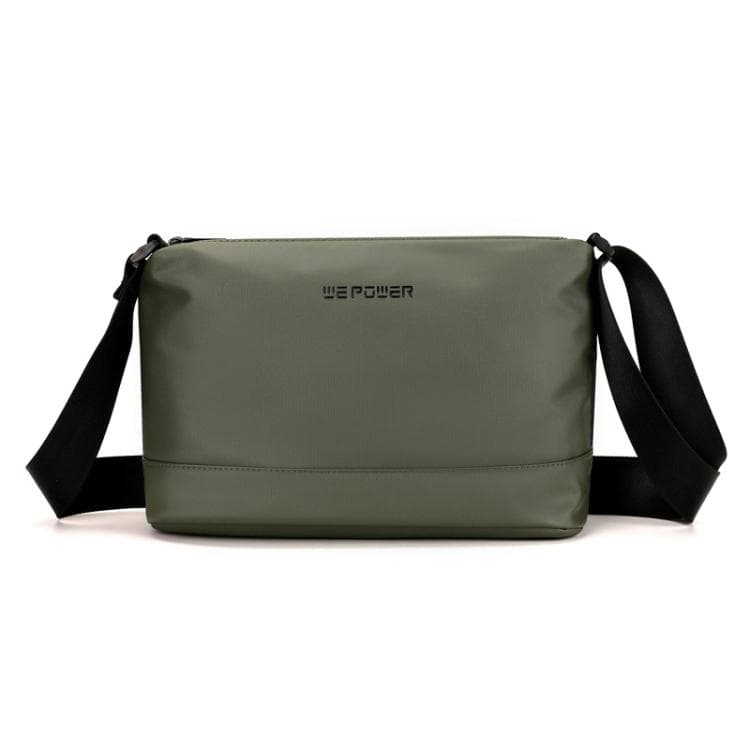 WEPOWER Simple Shoulder Bag For Men Light Casual Commuter Messenger Pack(Army Green)