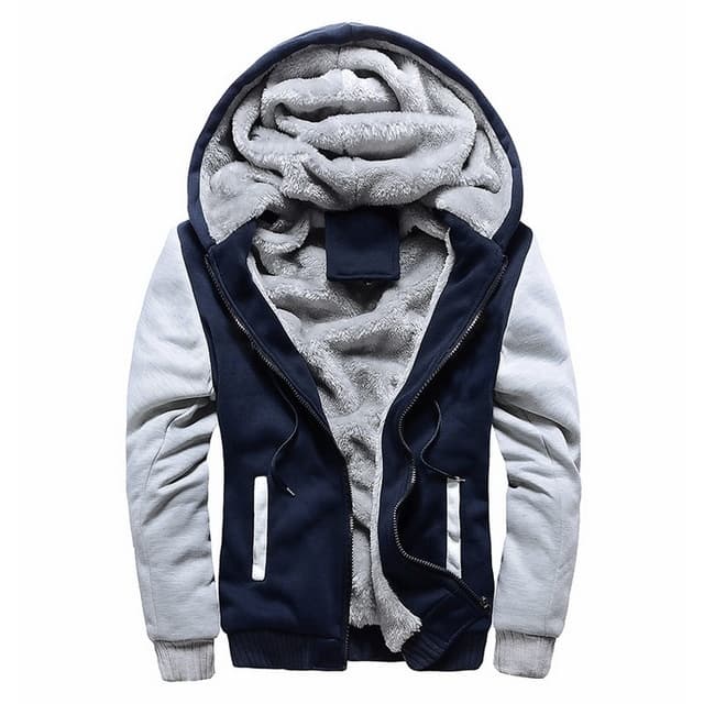 Winter Parka Men Plus Velvet Warm Windproof Coats Large Size Hooded Jackets