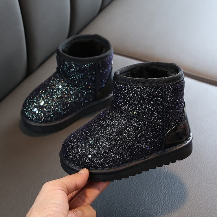 Stivali da neve imbottiti con paillettes invernali per bambini
