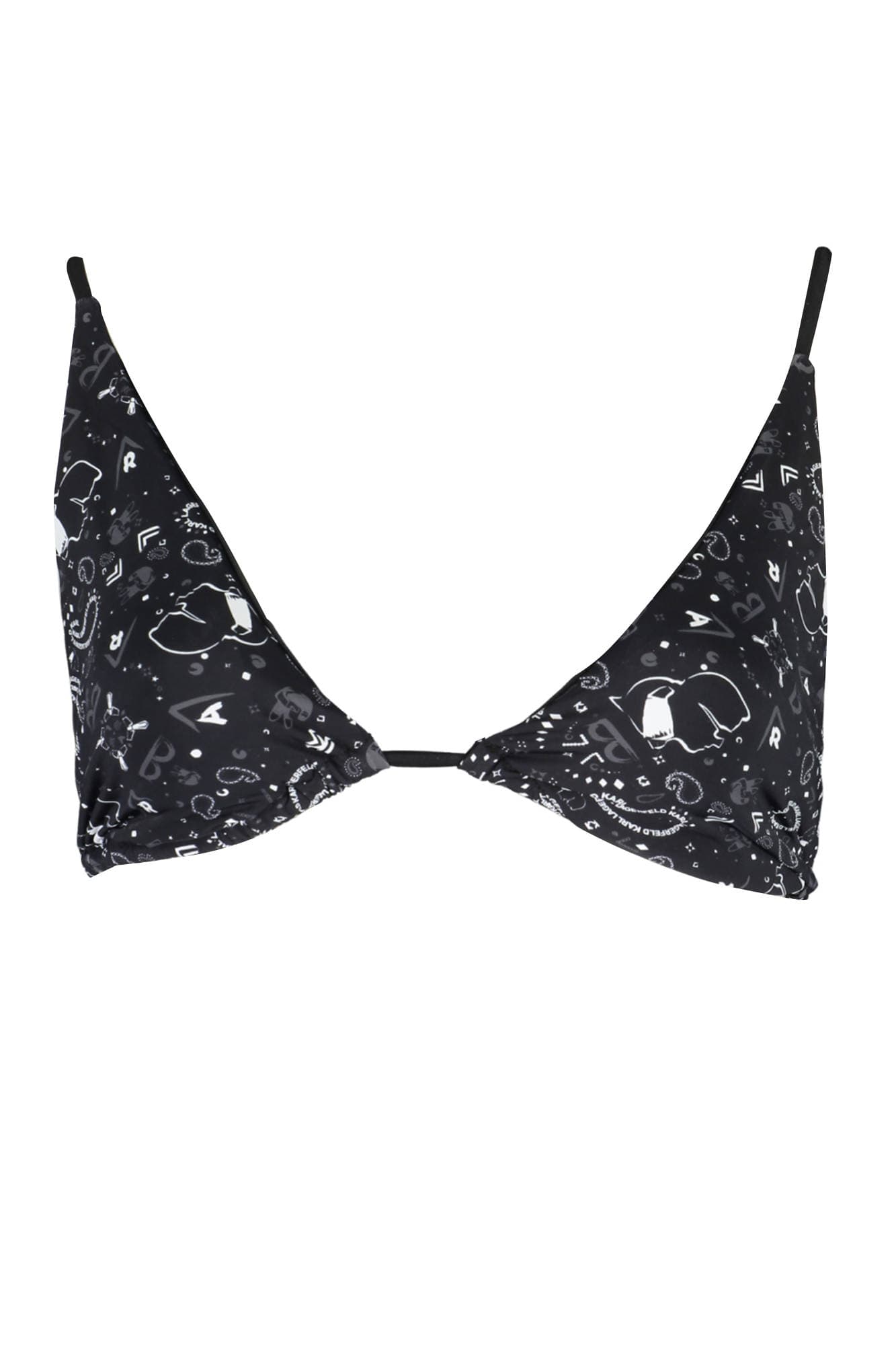 KARL LAGERFELD COSTUME PARTE SOPRA DONNA NERO