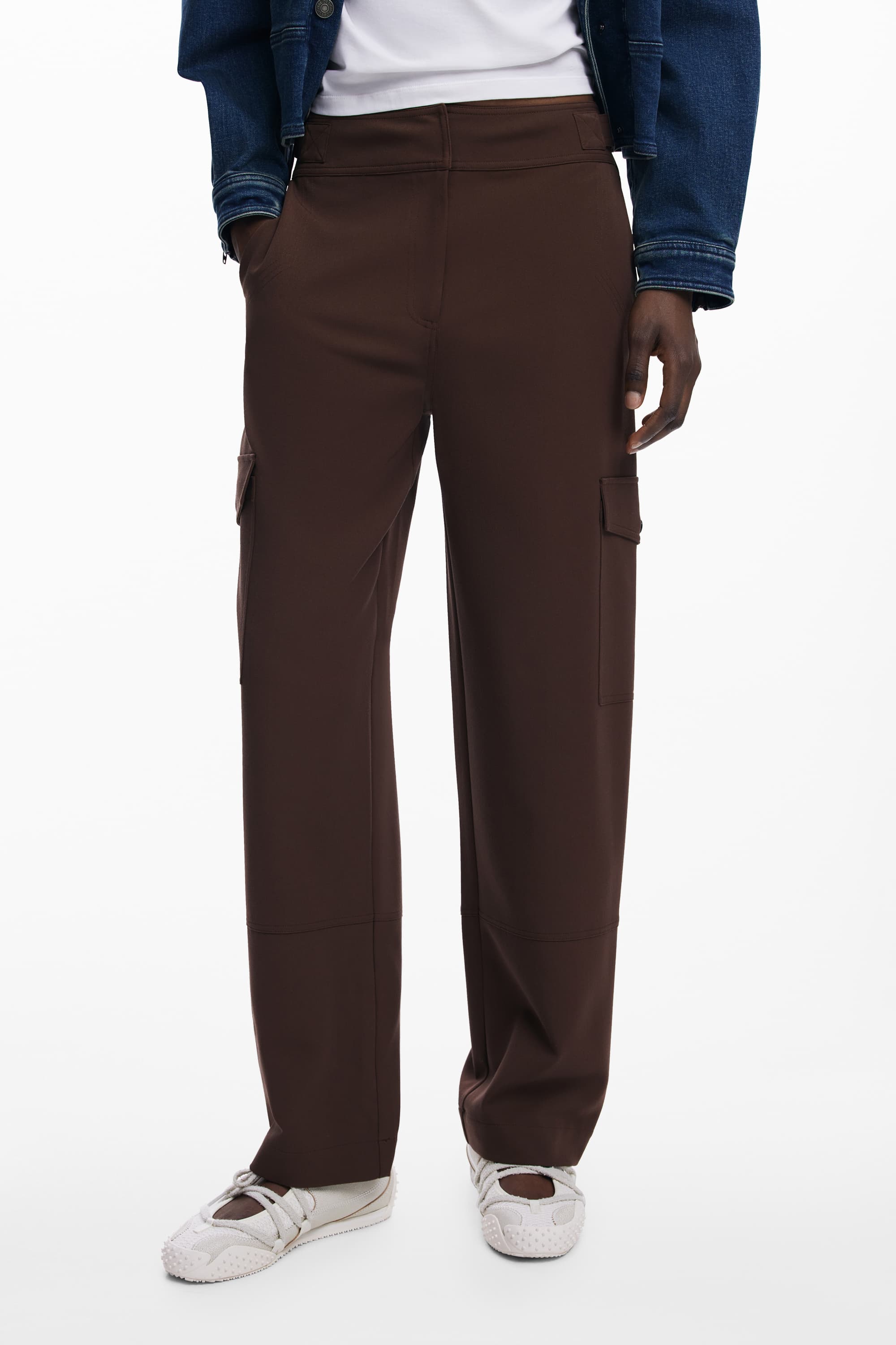 DESIGUAL PANTALONE DONNA MARRONE