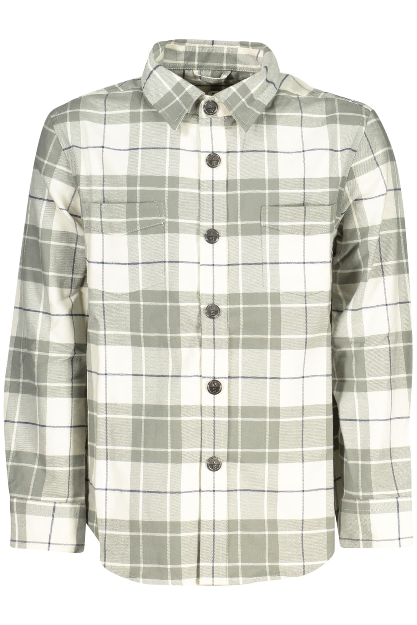 NORTH SAILS CAMICIA MANICHE LUNGHE BAMBINO GRIGIO