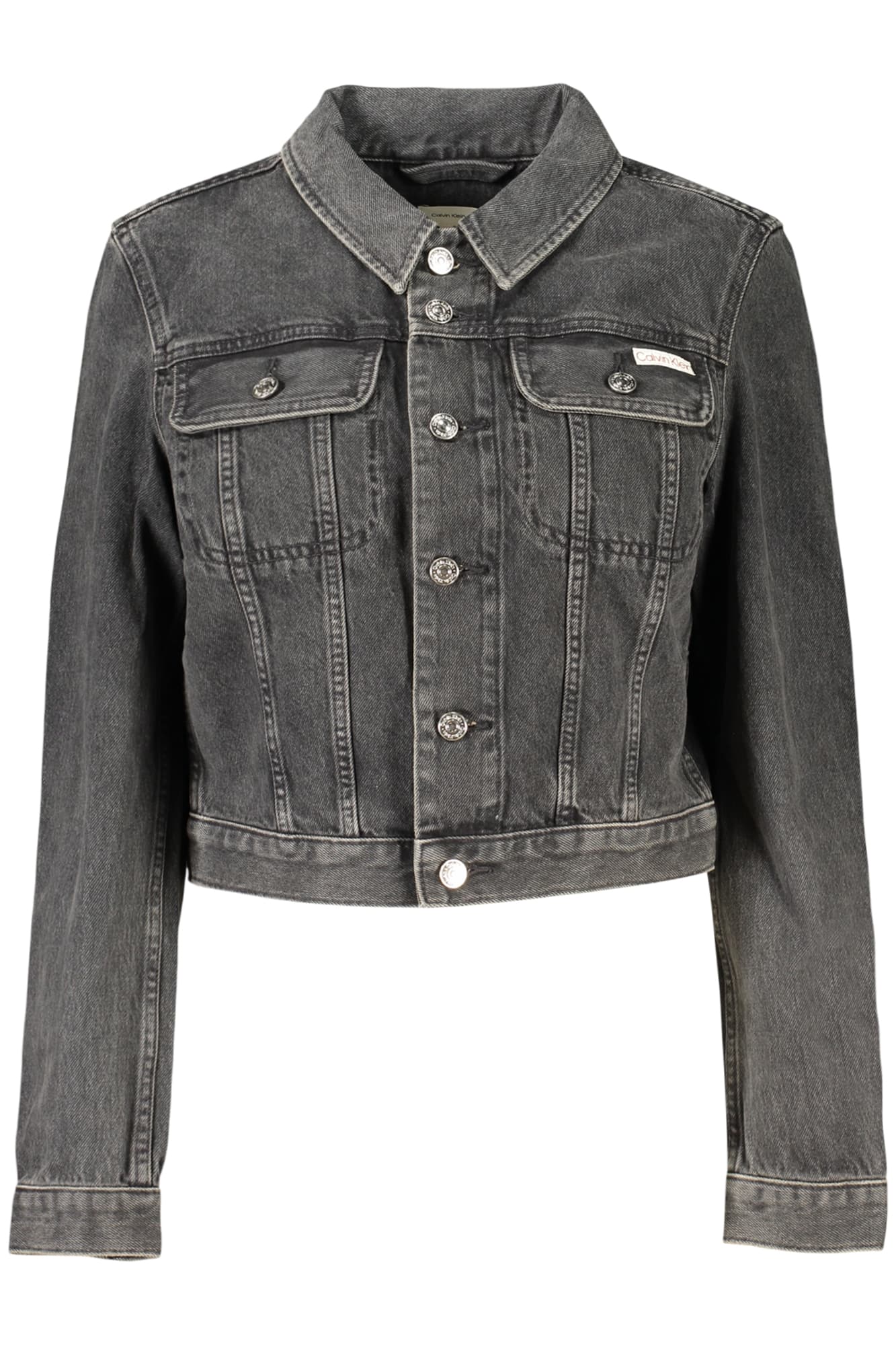 CALVIN KLEIN GIUBBOTTO IN JEANS DONNA NERO