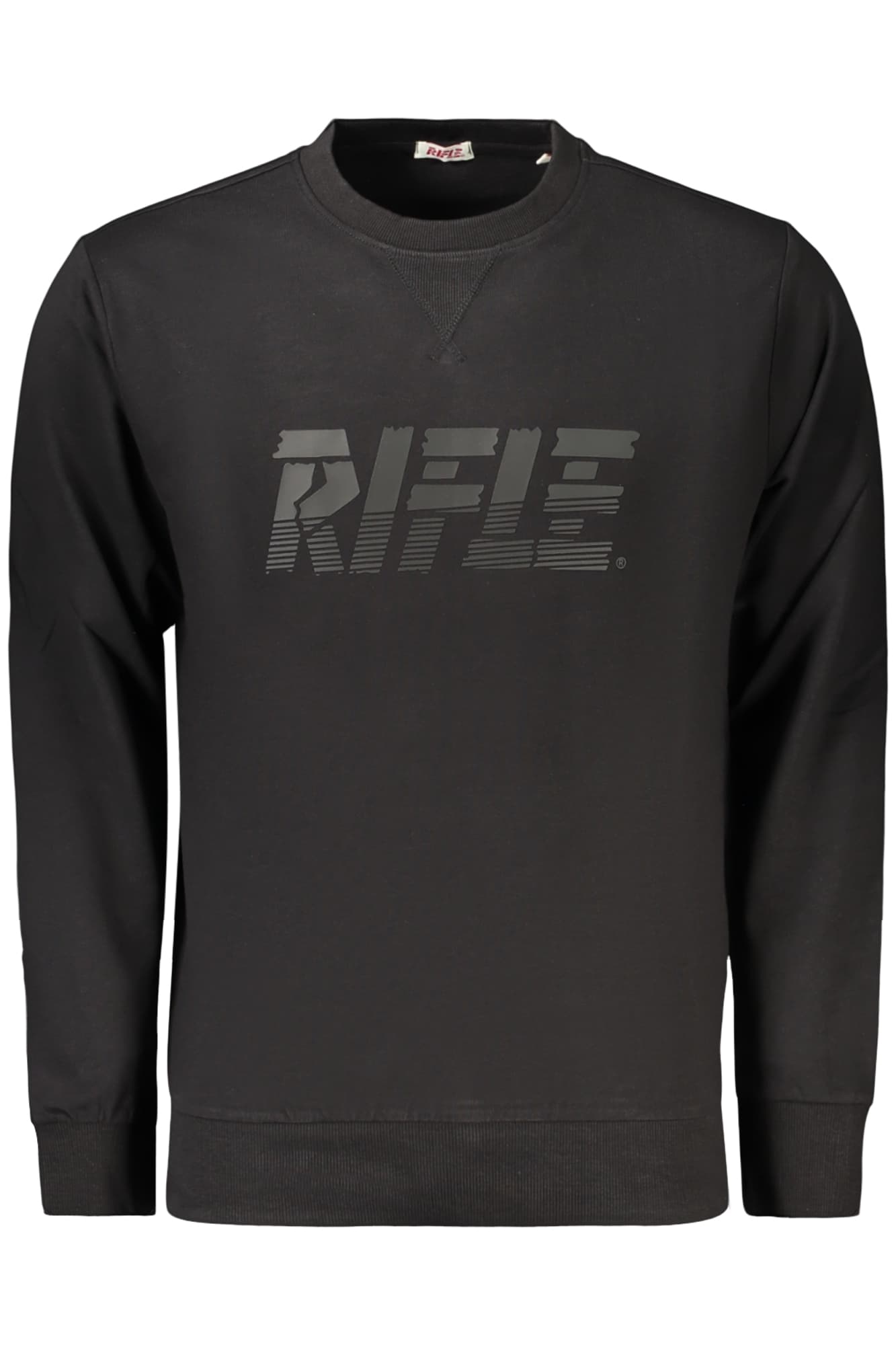 RIFLE FELPA SENZA ZIP UOMO NERO