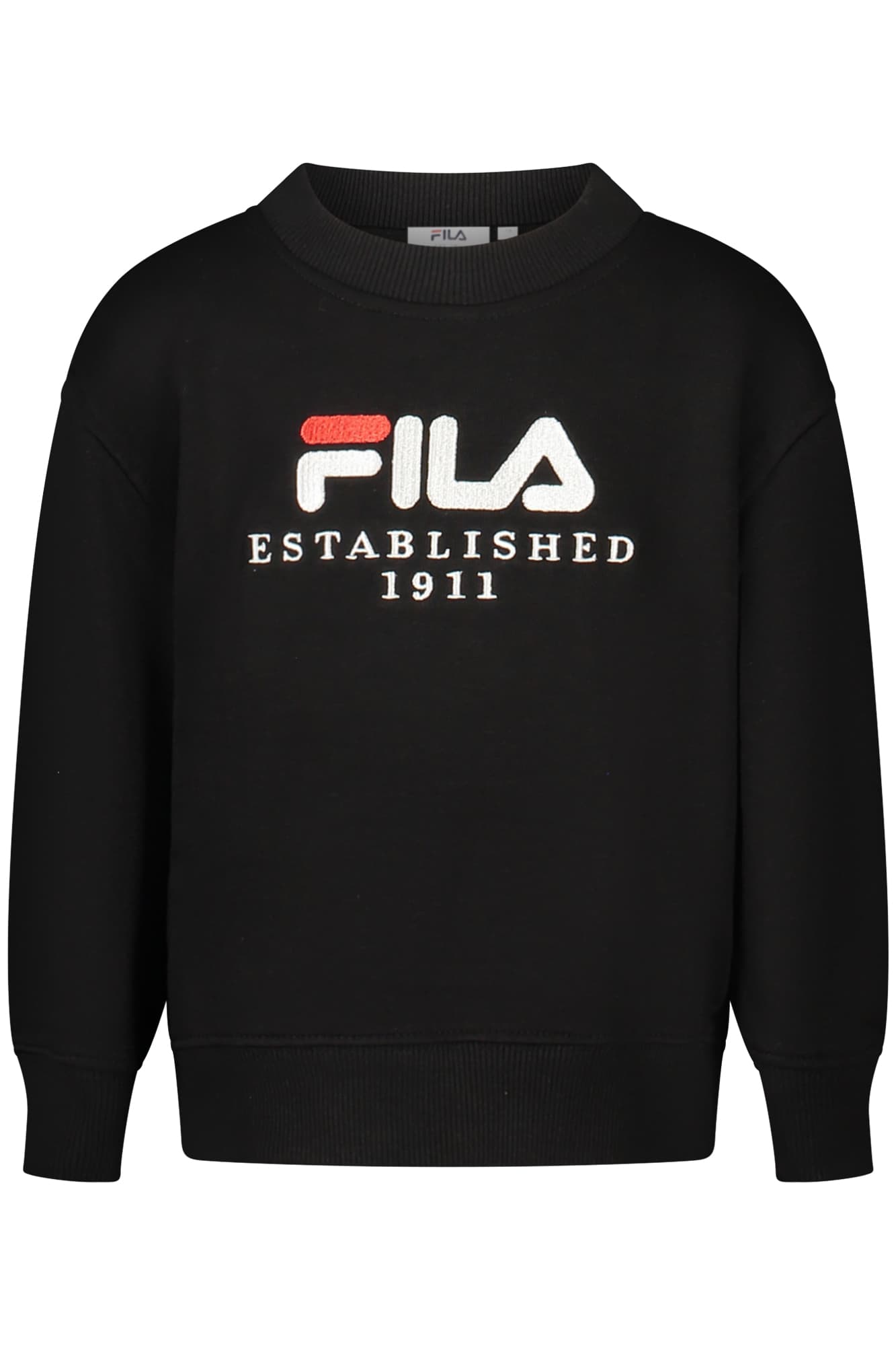 FILA FELPA SENZA ZIP BAMBINA NERO
