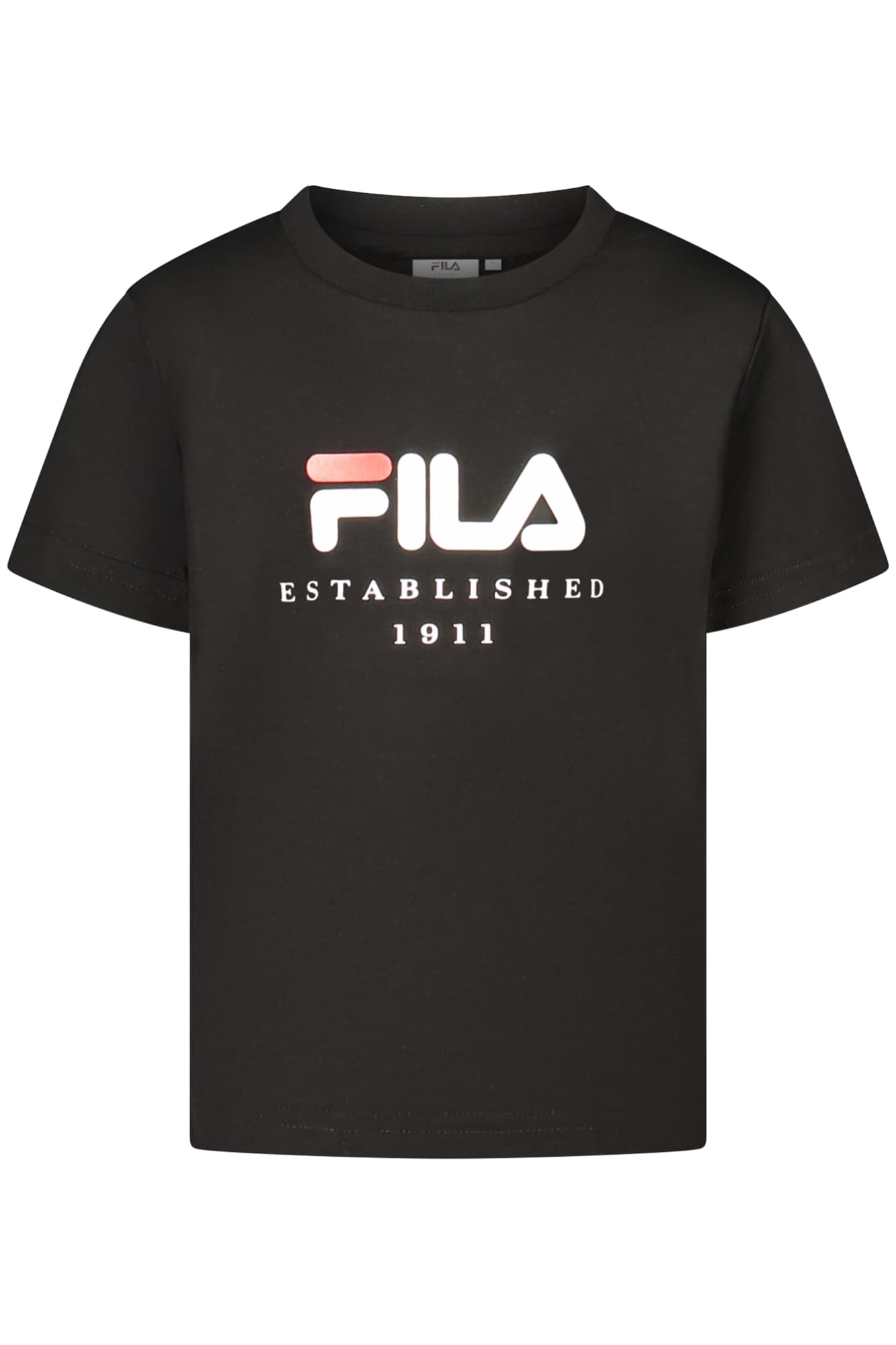 FILA T-SHIRT MANICHE CORTE BAMBINA NERO