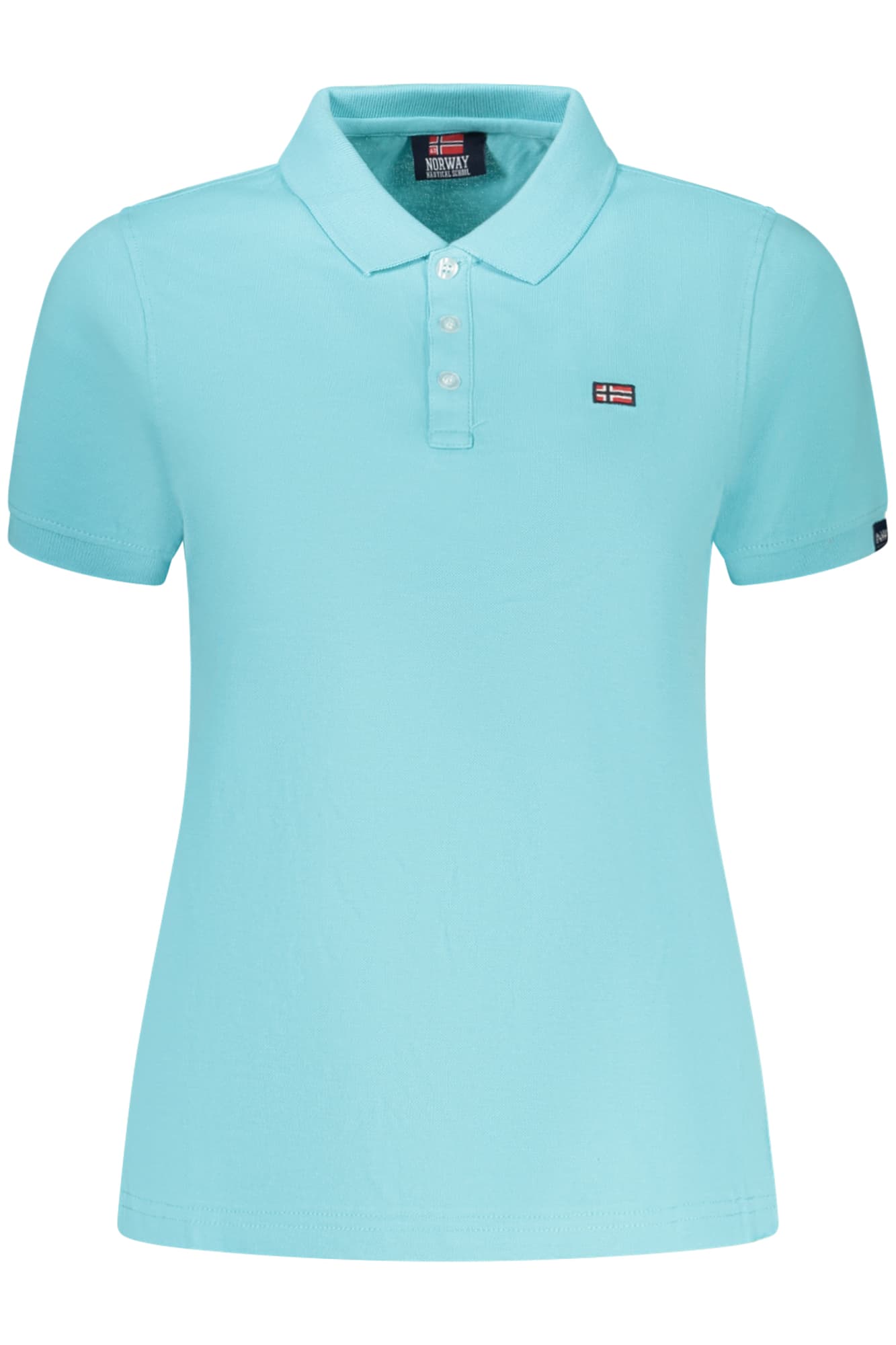 NORWAY 1963 POLO MANICHE CORTE DONNA AZZURRO