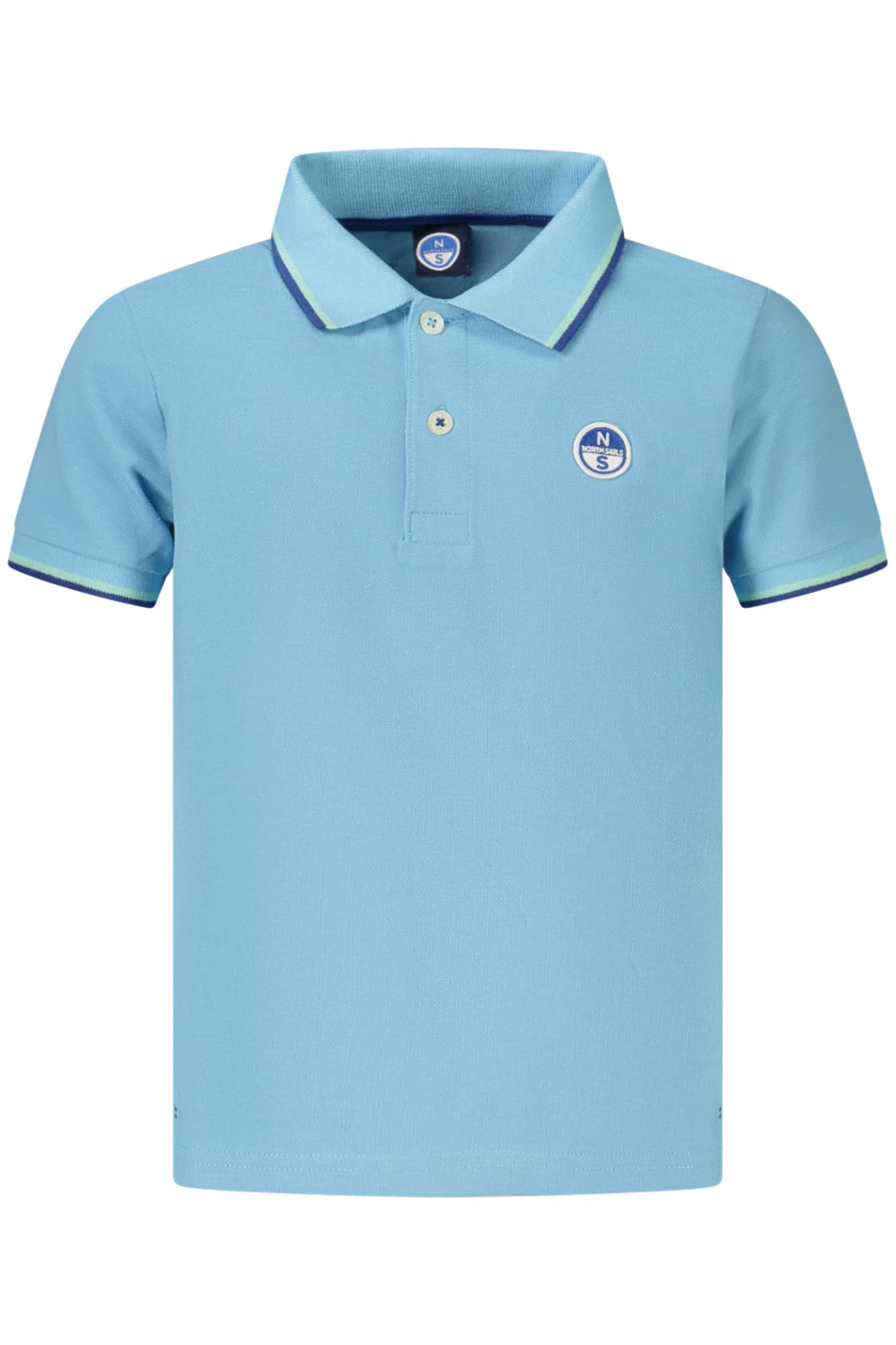NORTH SAILS POLO MANICHE CORTE BAMBINO AZZURRO