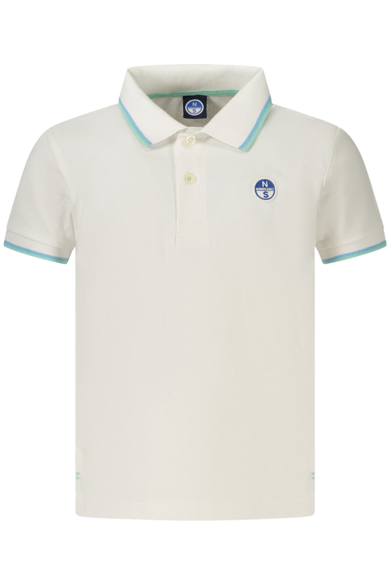 NORTH SAILS POLO MANICHE CORTE BAMBINO BIANCO