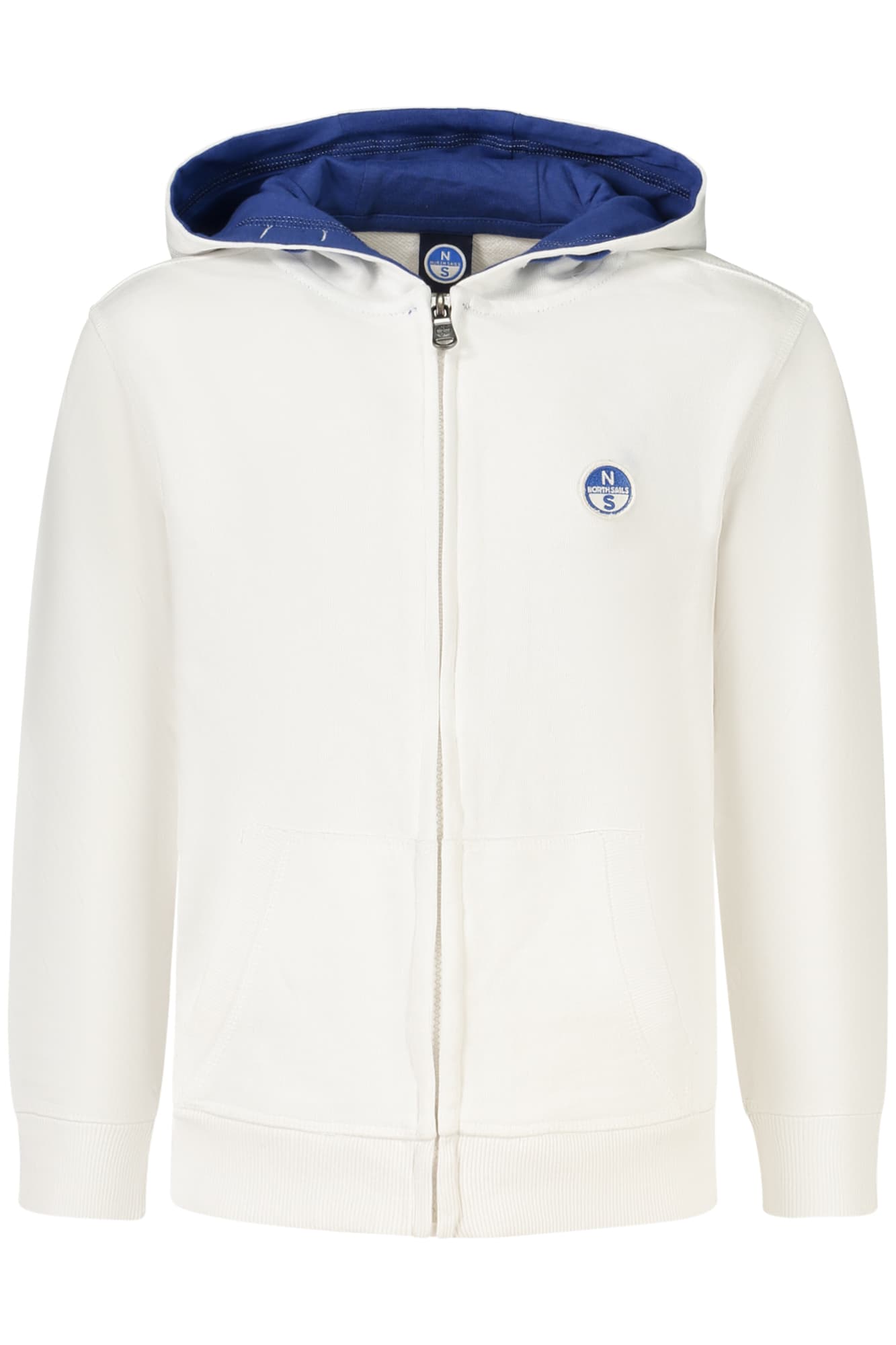 NORTH SAILS FELPA CON ZIP BAMBINO BIANCO