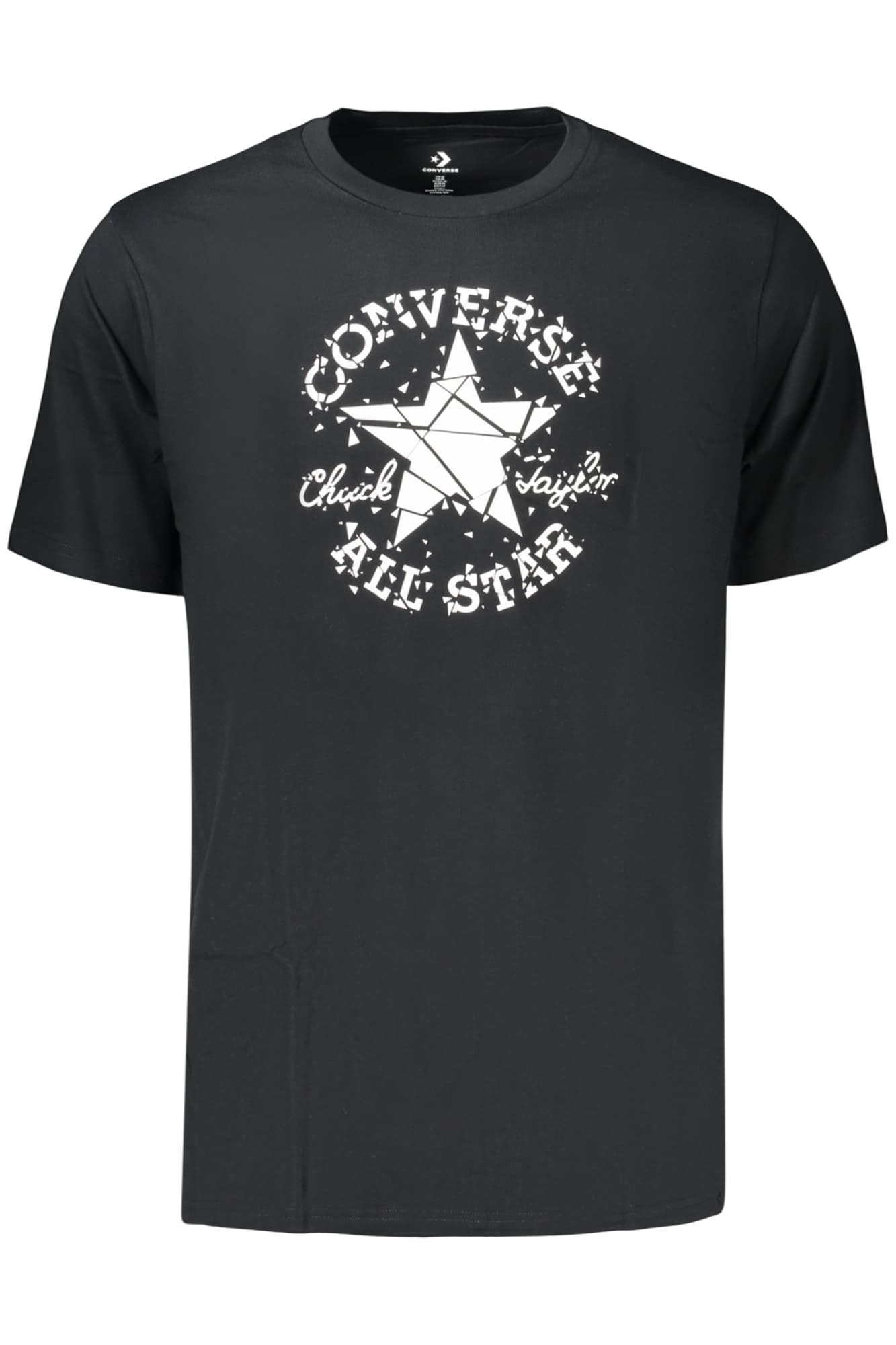 CONVERSE T-SHIRT MANICHE CORTE UOMO NERO