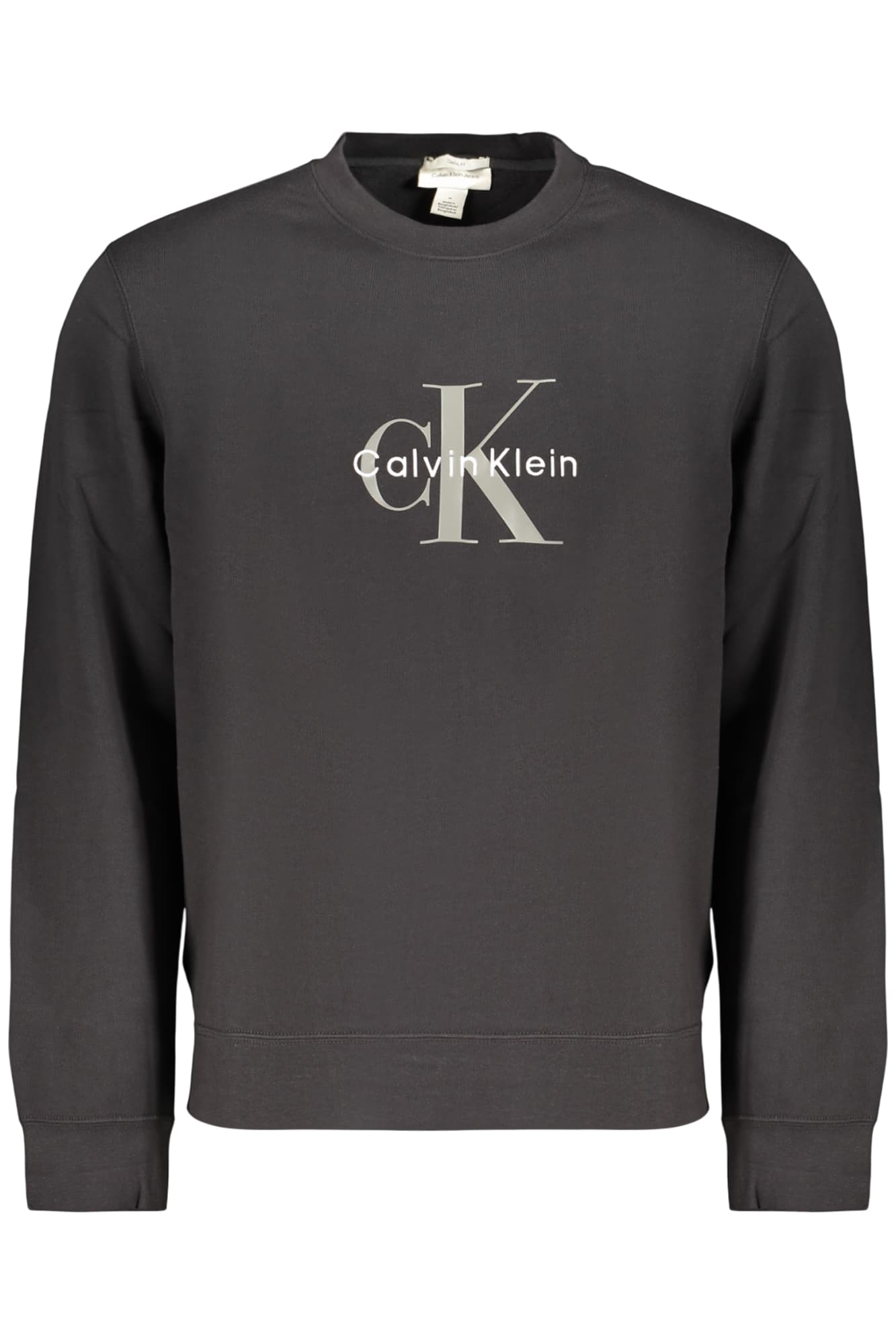 CALVIN KLEIN FELPA SENZA ZIP UOMO NERO