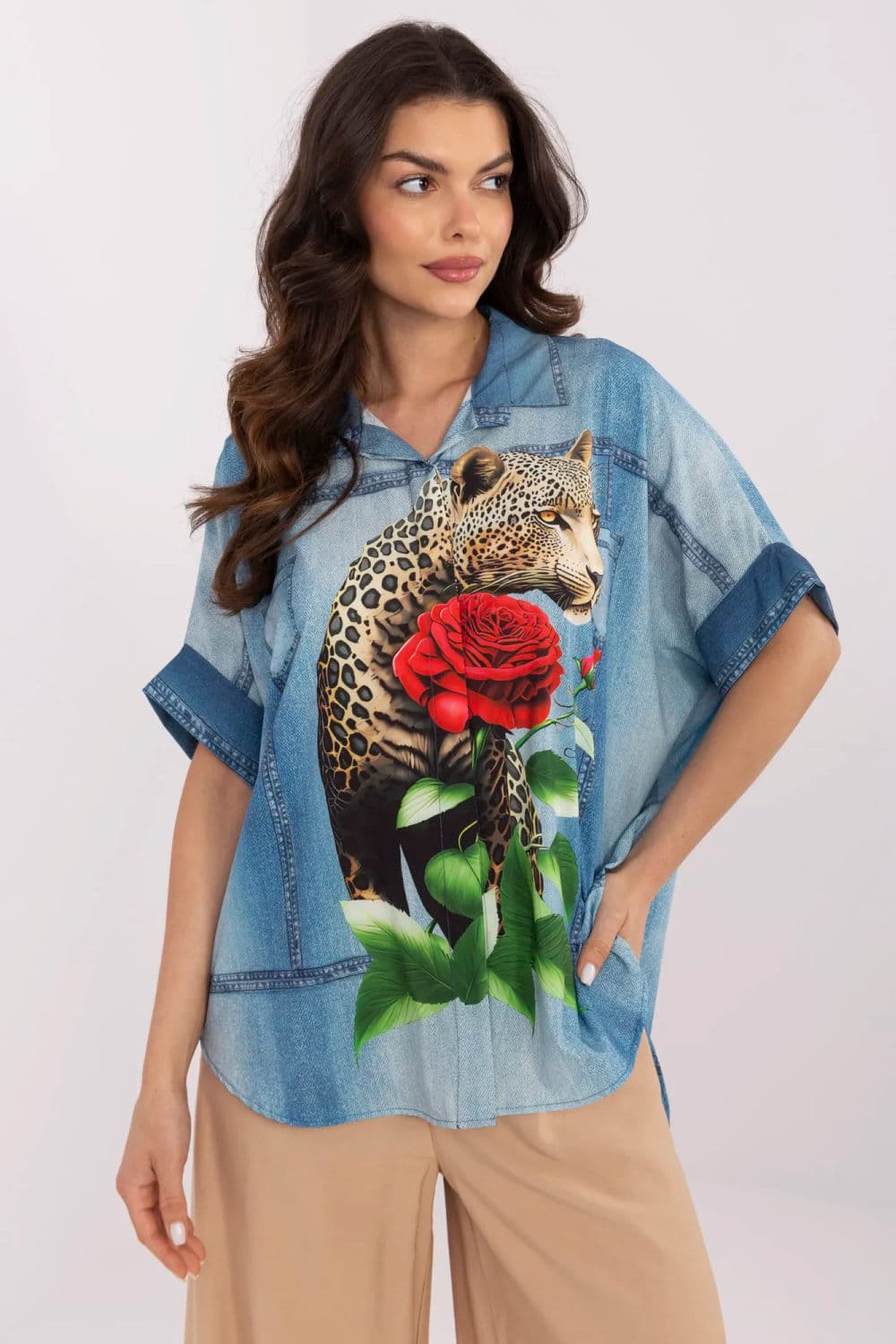 Camicia a manica lunga model 210971 Italy Moda