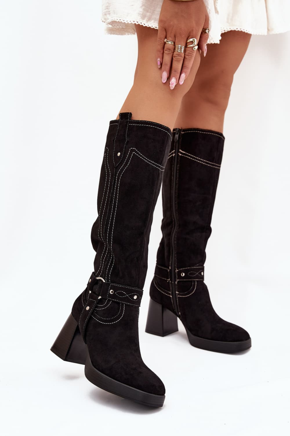 Stivali con tacco model 216796 Step in style