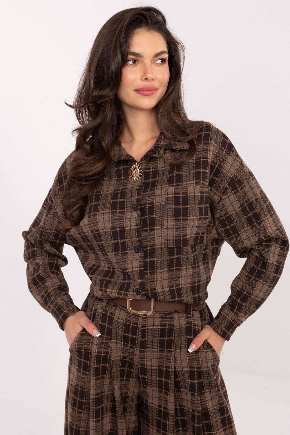 Camicia a manica lunga model 220040 Italy Moda