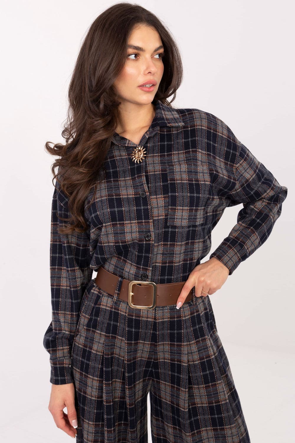 Camicia a manica lunga model 220041 Italy Moda