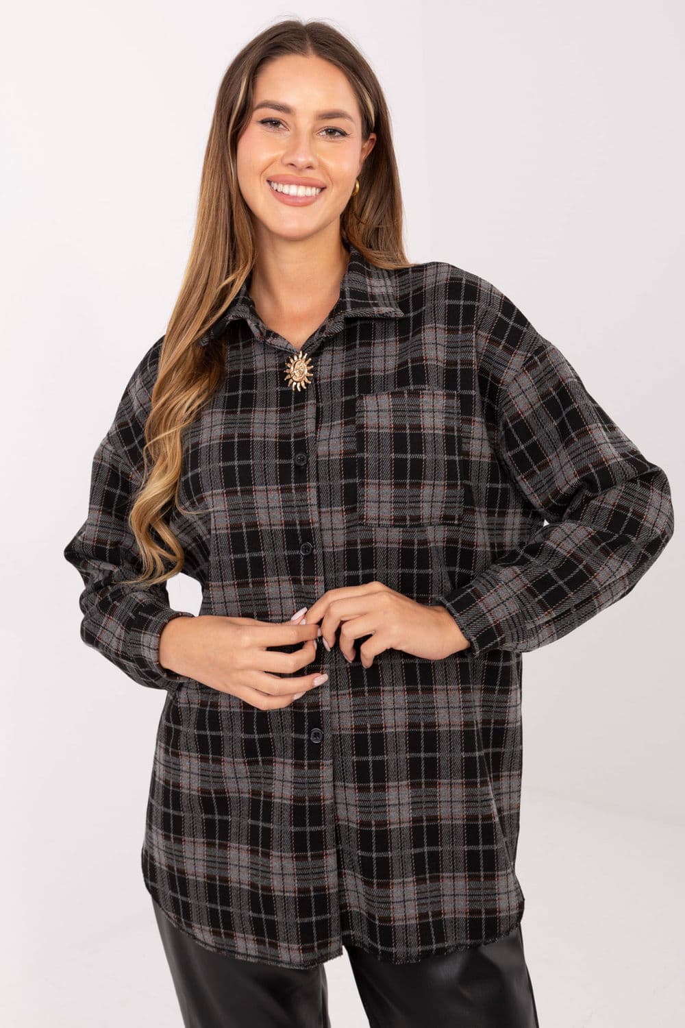 Camicia a manica lunga model 220042 Italy Moda