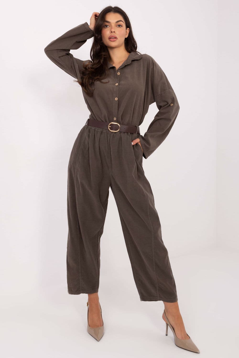 Pantaloni in velluto model 220815 Italy Moda