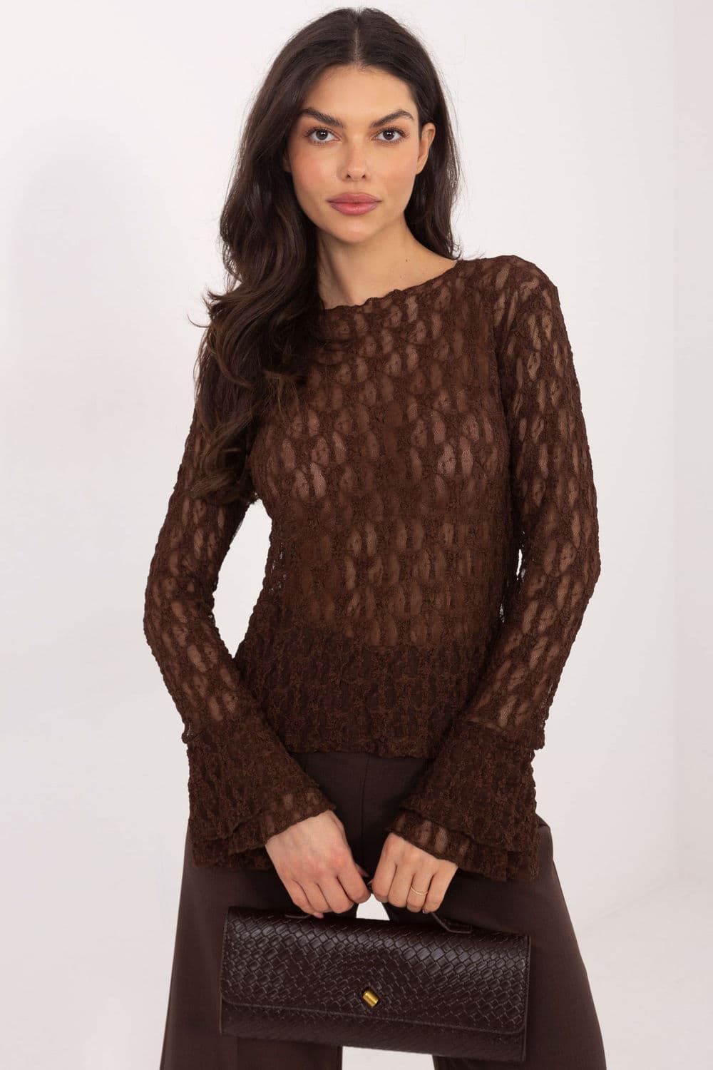 Top in pizzo model 222447 Italy Moda