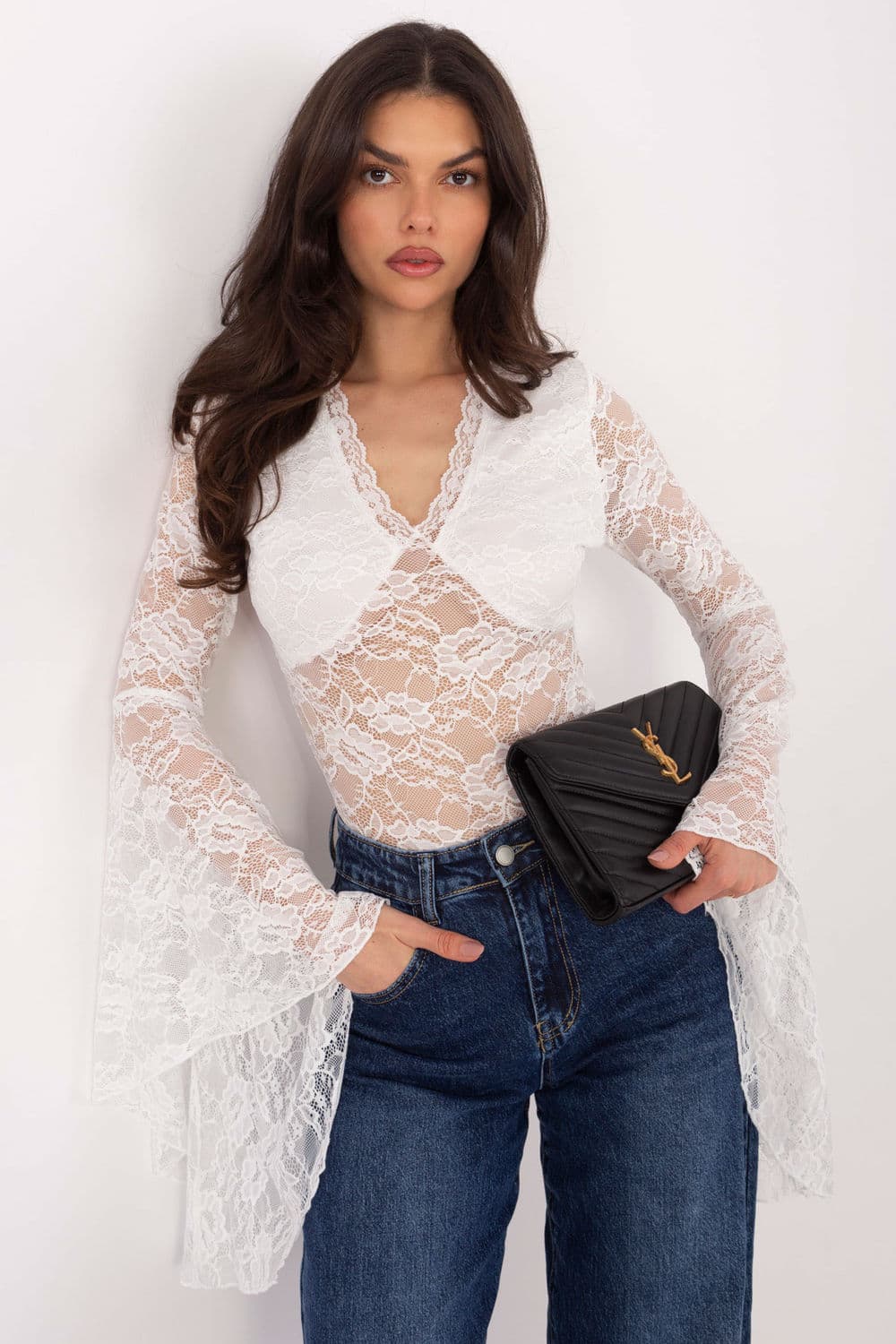 Top in pizzo model 222810 Factory Price