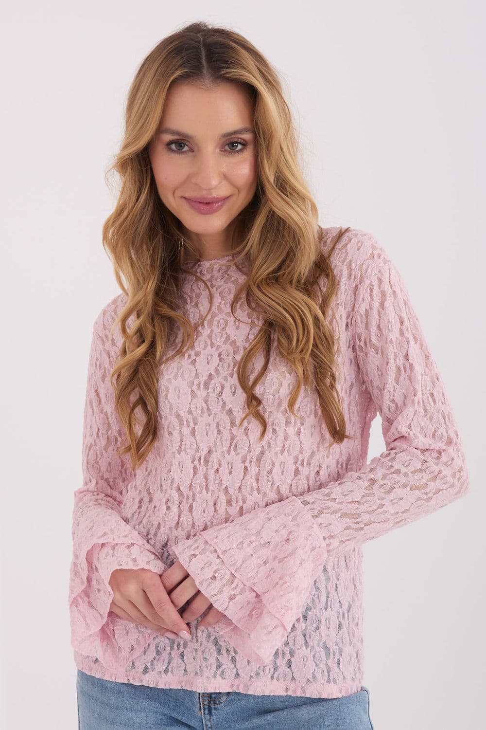 Top in pizzo model 223407 Italy Moda