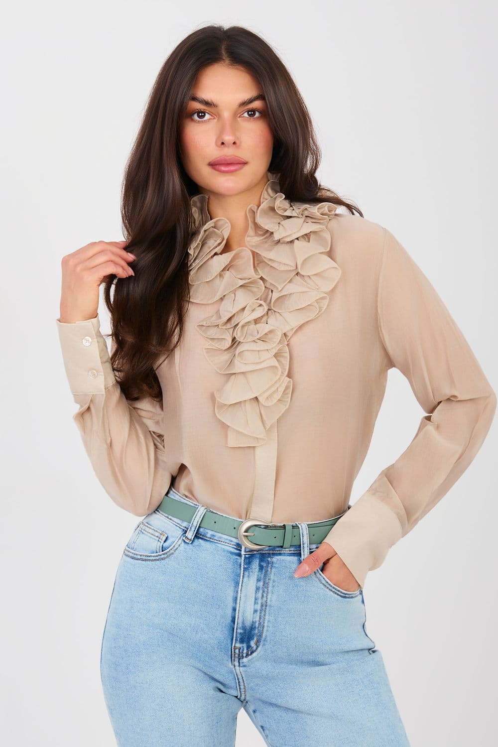 Camicia a manica lunga model 224134 Factory Price