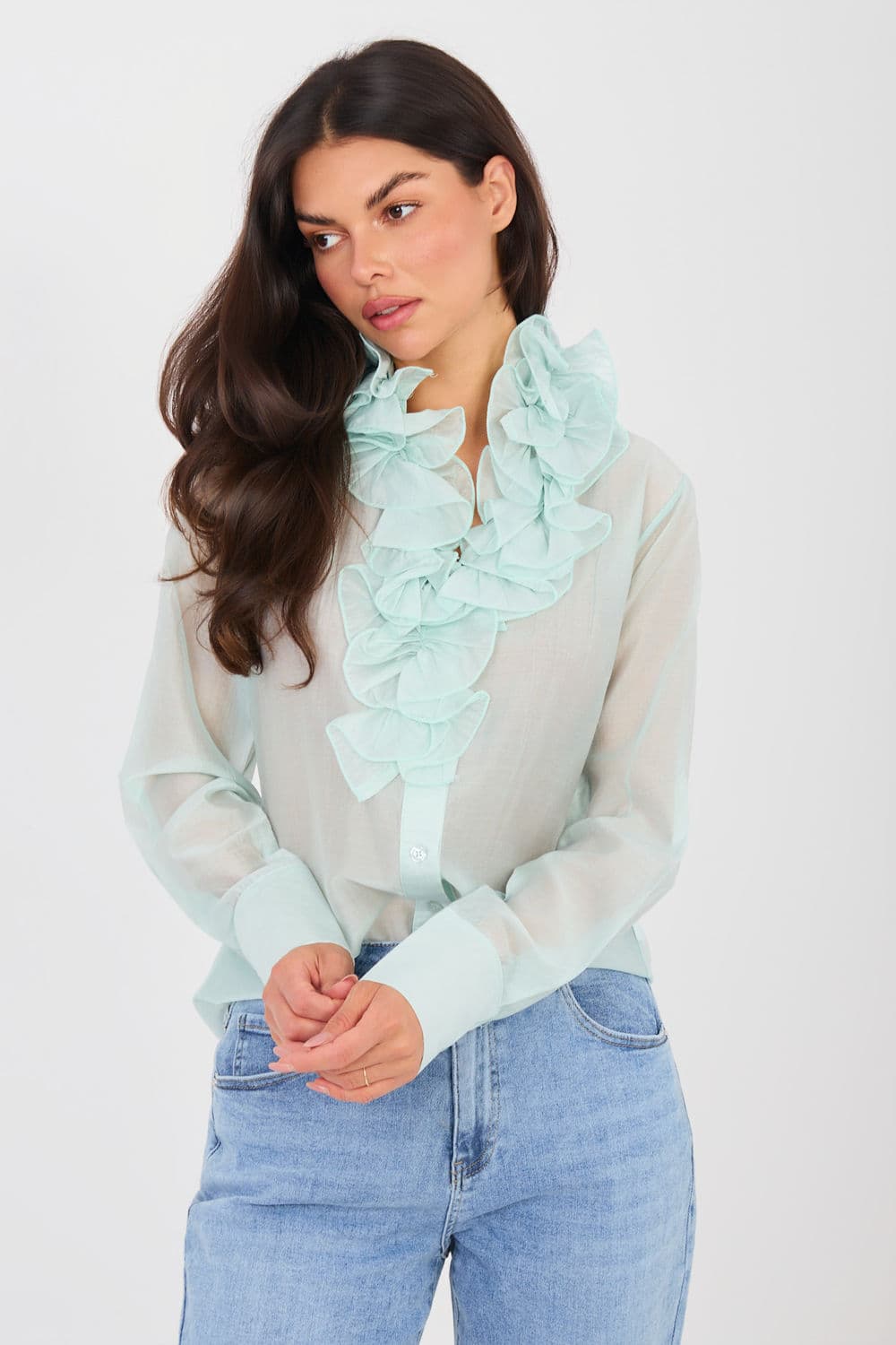 Camicia a manica lunga model 224136 Factory Price