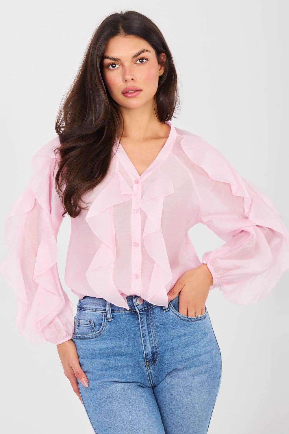 Camicia a manica lunga model 224145 Factory Price