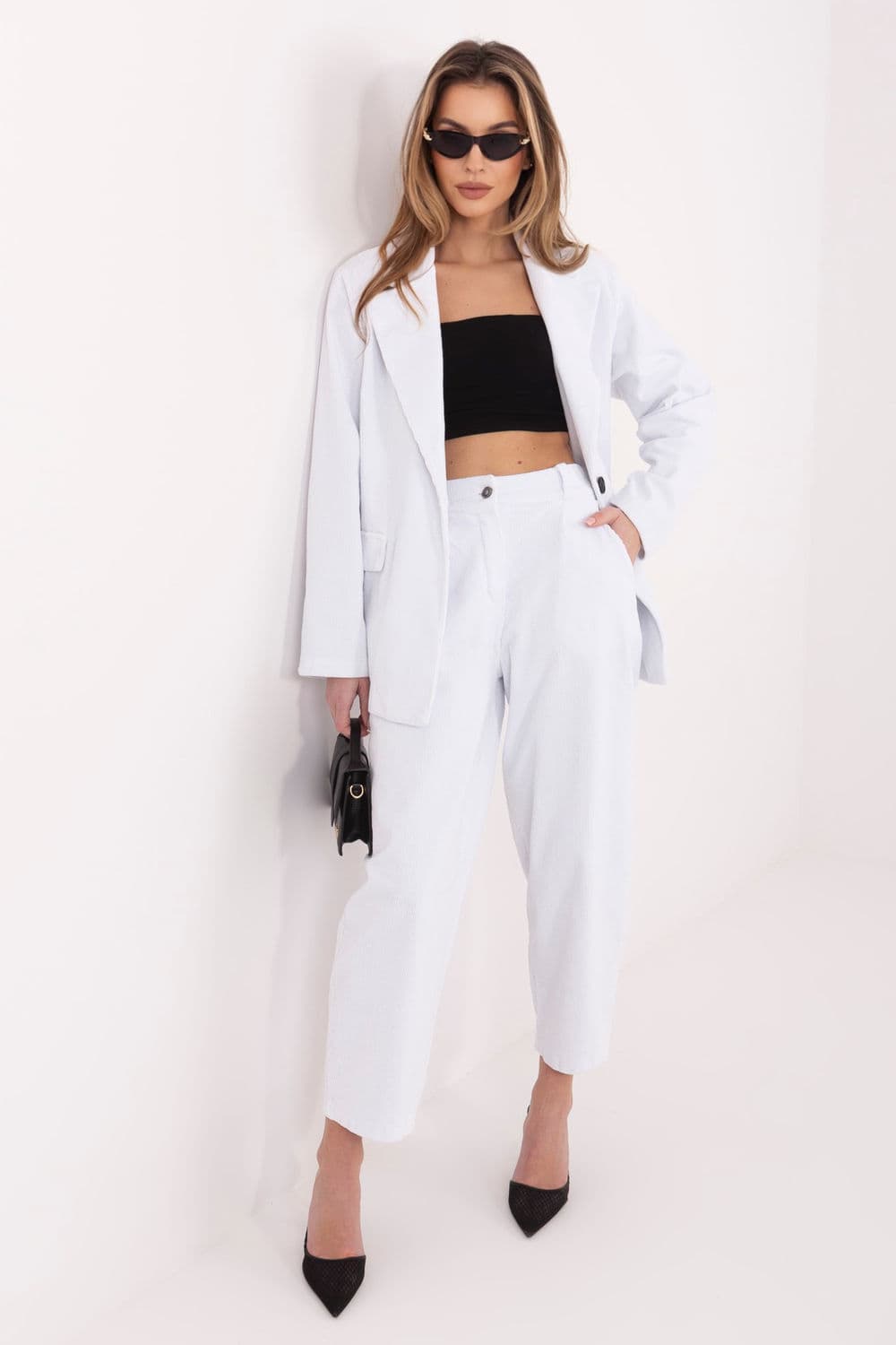 Pantaloni in velluto model 224997 Rue Paris