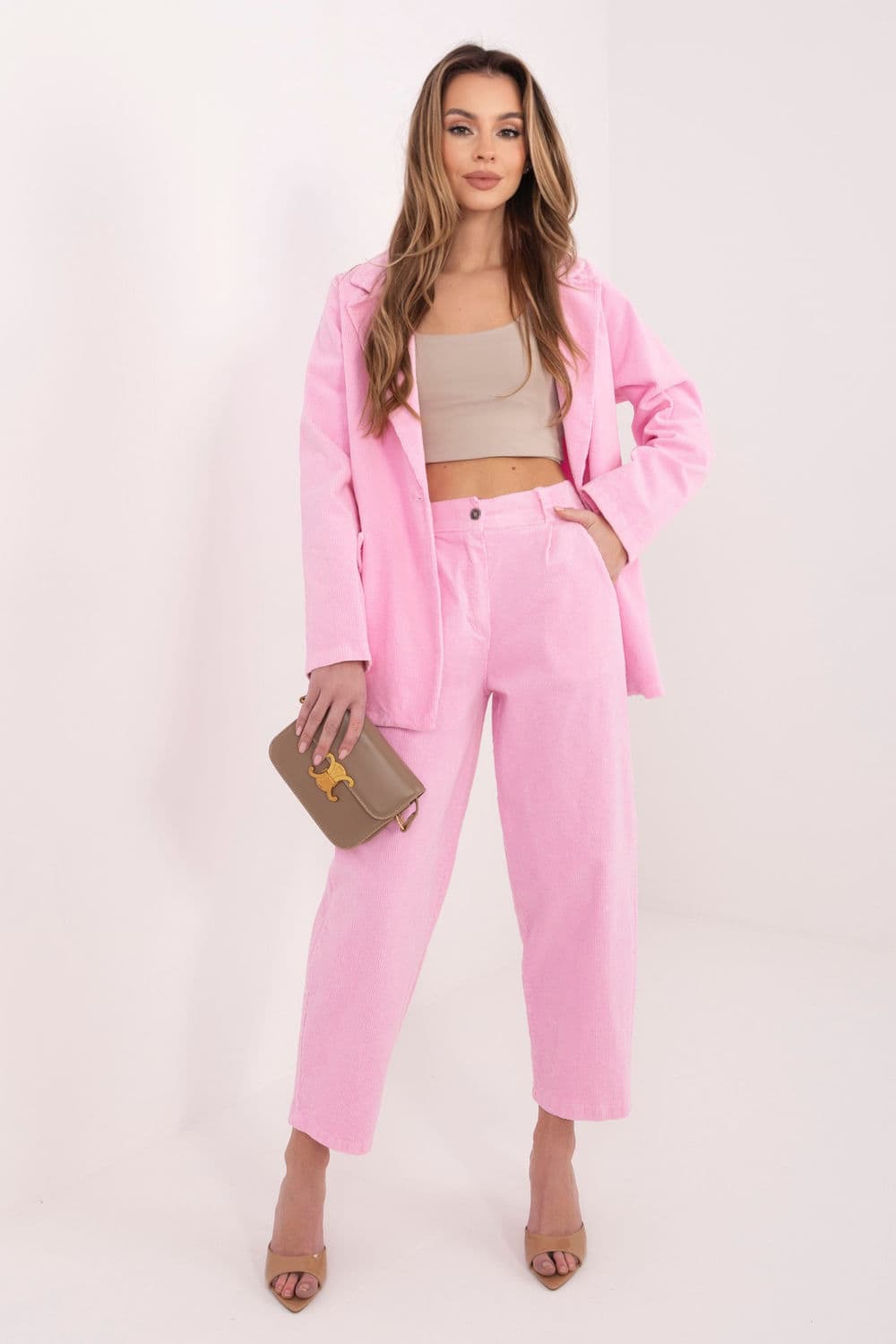 Pantaloni in velluto model 224999 Rue Paris