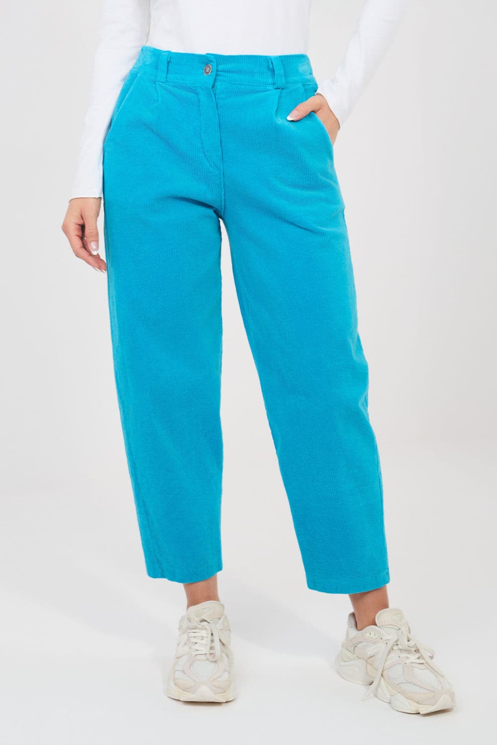 Pantaloni in velluto model 225086 Rue Paris