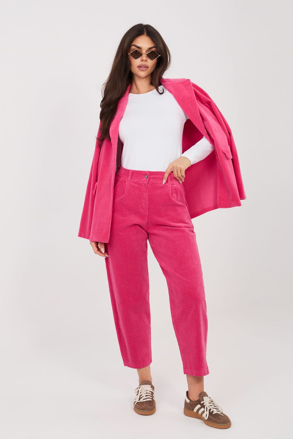 Pantaloni in velluto model 225087 Rue Paris