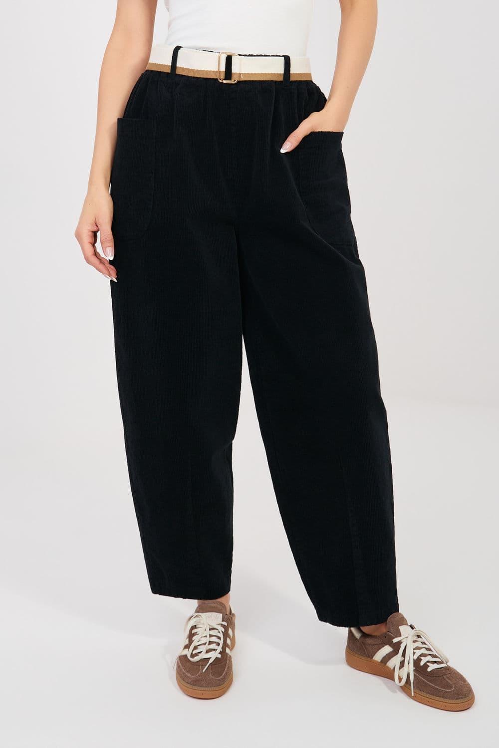 Pantaloni in velluto model 225098 Rue Paris