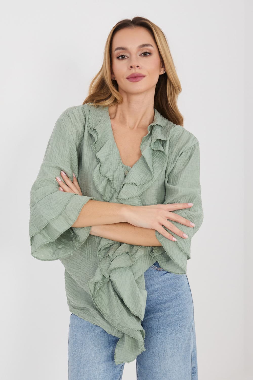 Camicia a manica lunga model 225521 Italy Moda