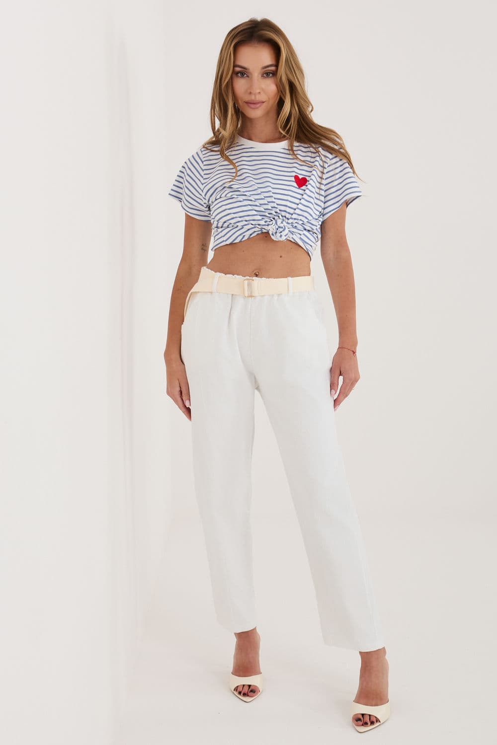 Pantaloni in velluto model 226457 Italy Moda