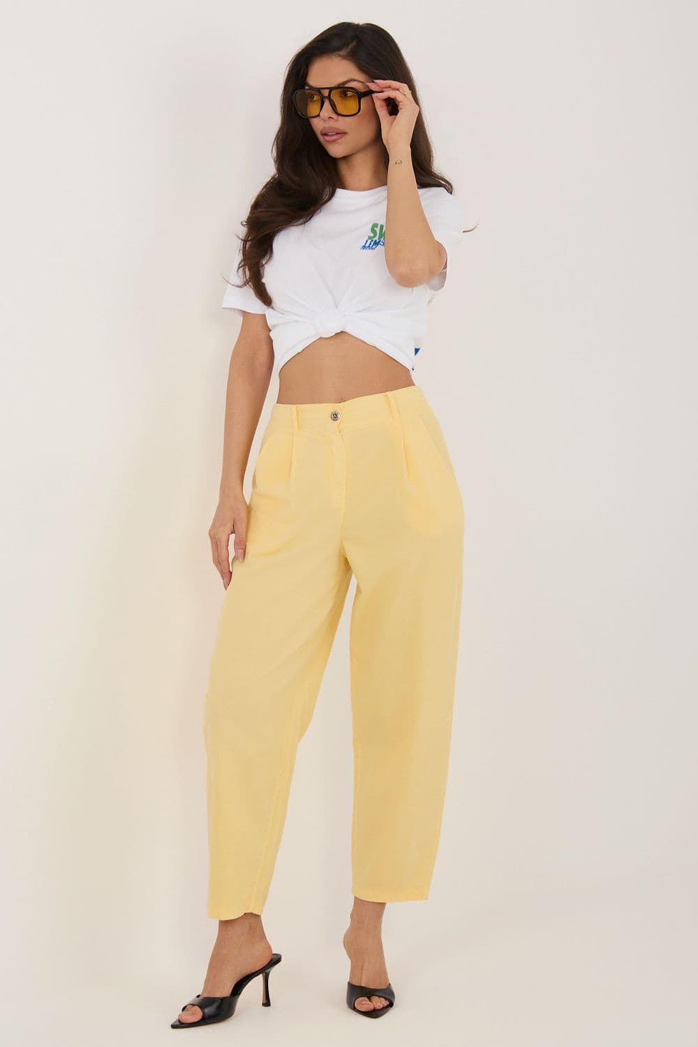 Pantaloni in velluto model 228361 Rue Paris