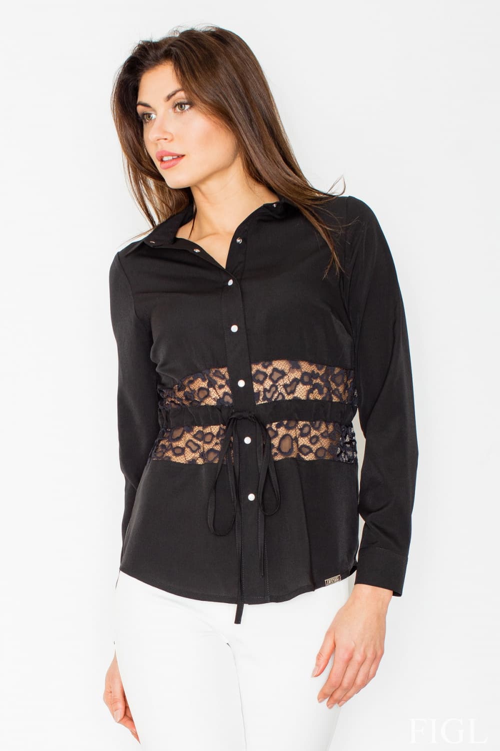 Camicia a manica lunga model 60186 Figl