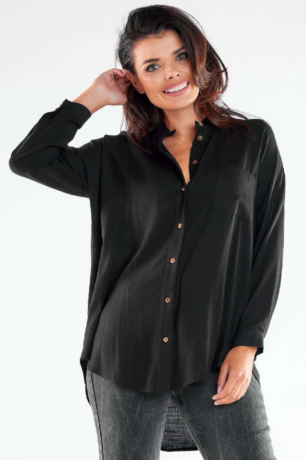 Camicia a manica lunga model 173923 awama