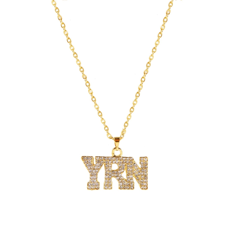 1010400501 YRN Exaggerated Hip Hop Style Necklace Collarbone Chains