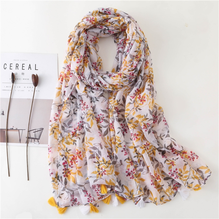 180 X 85cm Women Cotton And Linen Scarf Retro Splicing Bohemian Printed Silk Shawl SL2004-050