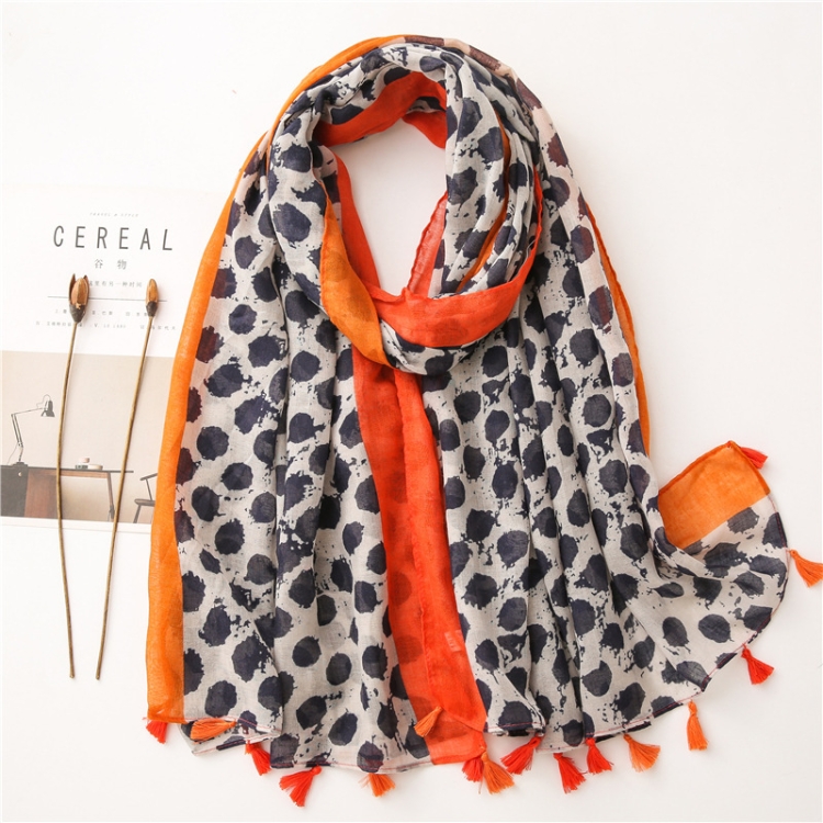 180 X 85cm Women Cotton And Linen Scarf Retro Splicing Bohemian Printed Silk Shawl SL2008-007