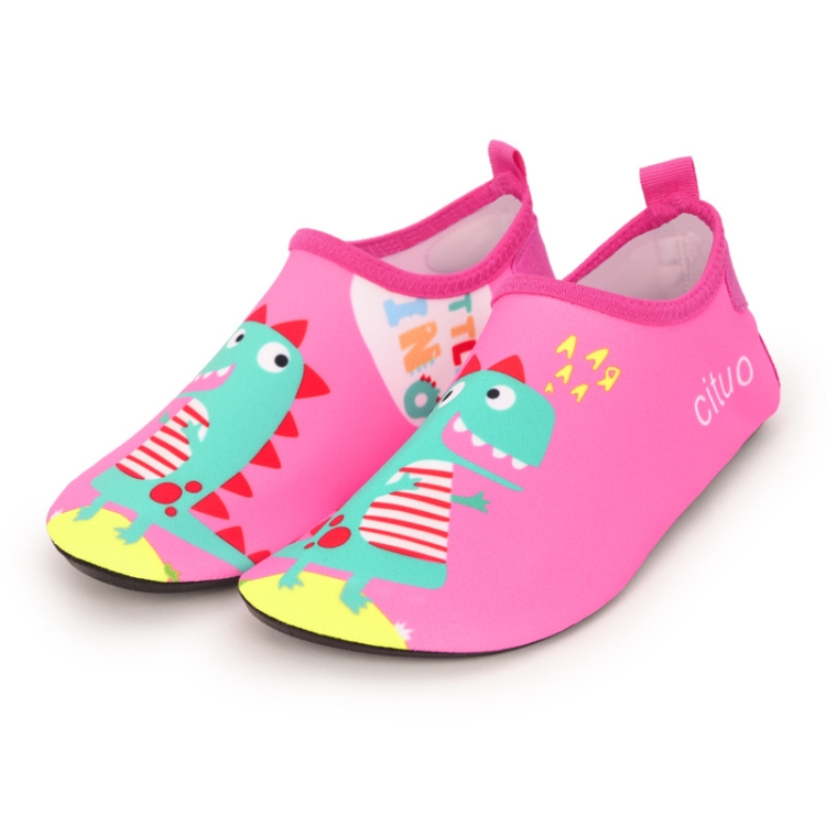 1802 Children Beach Mesh Breathable Shoes, Size: 24-25(Dinosaur Red)