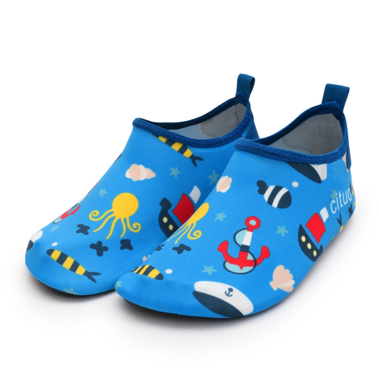 1802 Children Beach Mesh Breathable Shoes, Size: 28-29(Octopus Blue)