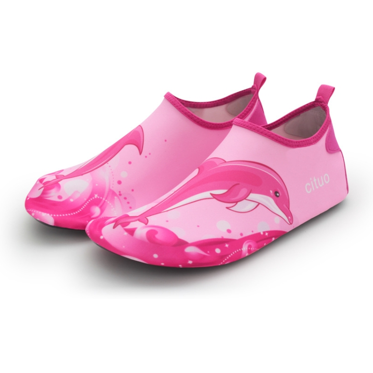 1802 Children Beach Mesh Breathable Shoes, Size: 32-33(Dolphin Red)