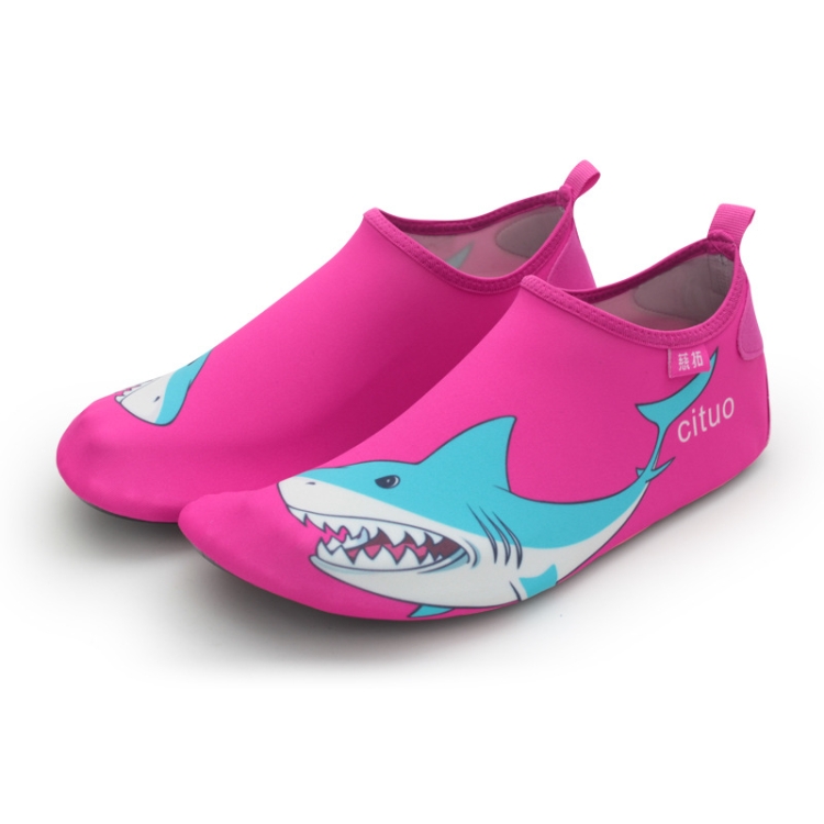 1802 Children Beach Mesh Breathable Shoes, Size: 32-33(Shark Red)
