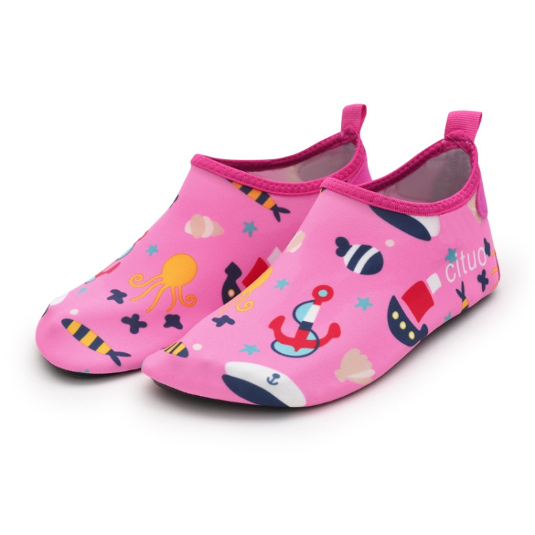 1802 Children Beach Mesh Breathable Shoes, Size: 34-35(Octopus Red)